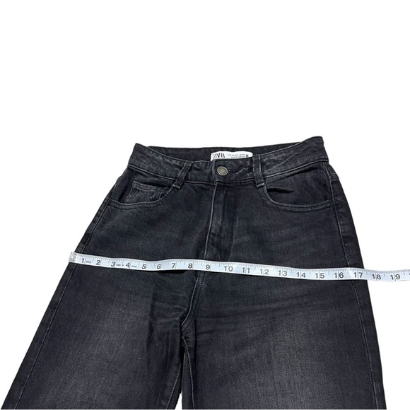 ZARA High Waist Black Jeans Size 2 - Picture 6 of 9